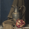 Stilleben-mit-Granatapfel-30x40
