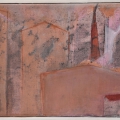 Dorigo-Ursula-Stadtansicht-Acryl-auf-Graphit-Frottage